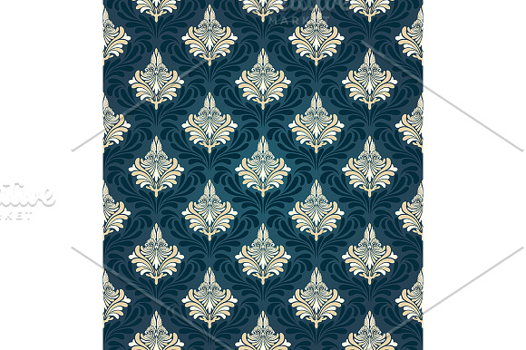 Seamless damask pattern set in Patterns - product preview 1