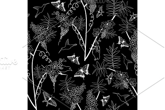 5 Seamless Floral Pattern Set in Patterns - product preview 3
