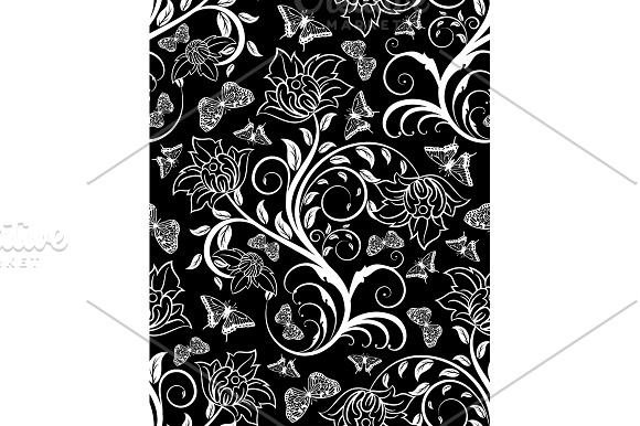 5 Seamless Floral Pattern Set in Patterns - product preview 4