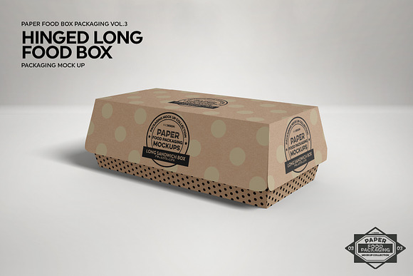 VOL.3 Food Box Packaging Mockups in Branding Mockups - product preview 1