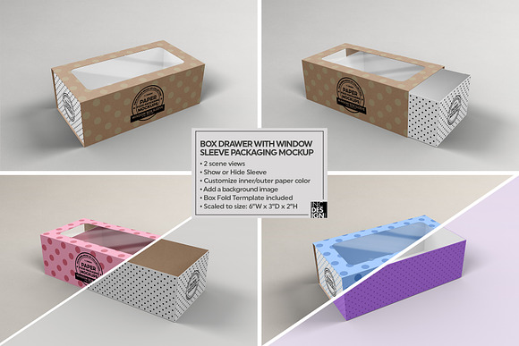 VOL.3 Food Box Packaging Mockups in Branding Mockups - product preview 7