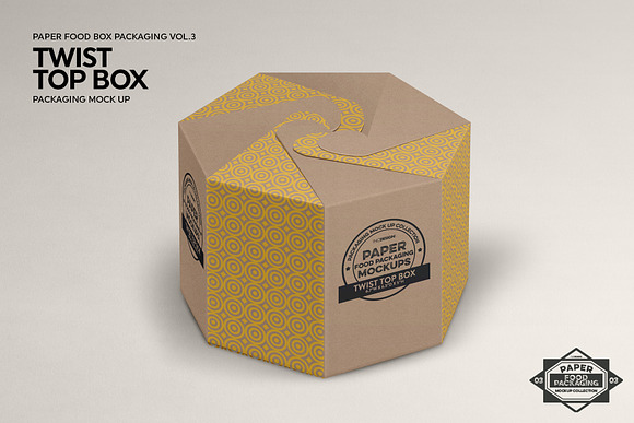 VOL.3 Food Box Packaging Mockups in Branding Mockups - product preview 12