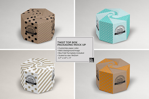 VOL.3 Food Box Packaging Mockups in Branding Mockups - product preview 13
