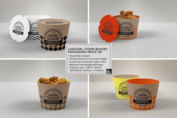 VOL.3 Food Box Packaging Mockups in Branding Mockups - product preview 17