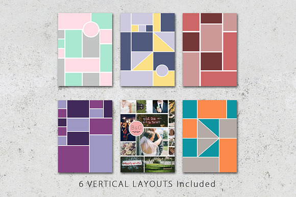 8.5x11 Mood Board Photo Templates in Branding Mockups - product preview 1