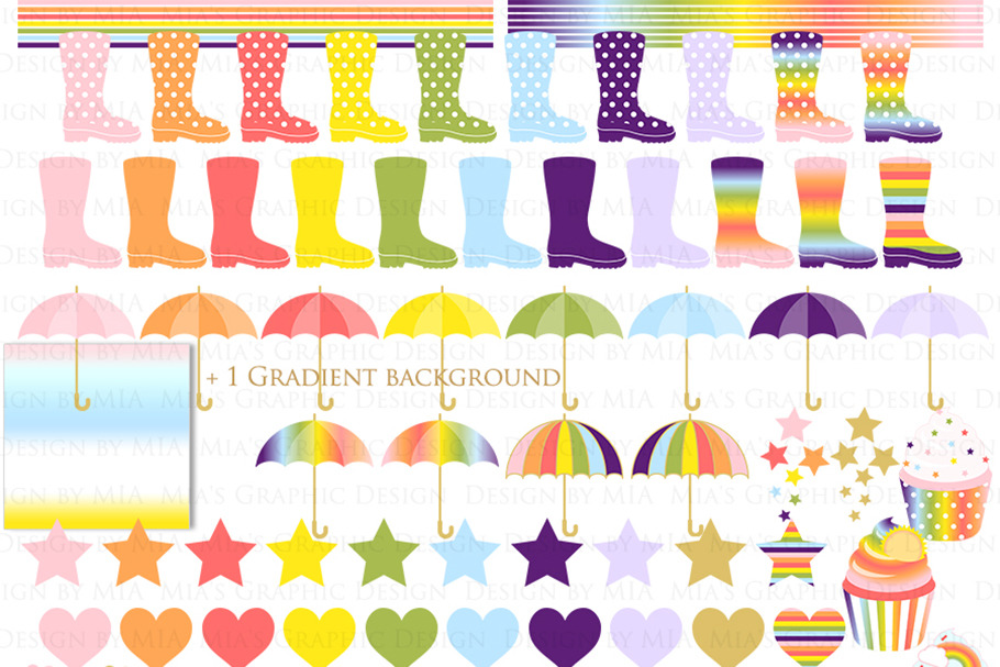 Colorful Rainbow in Illustrations - product preview 8