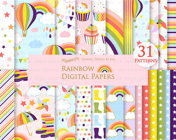 Colorful Rainbow in Illustrations - product preview 4