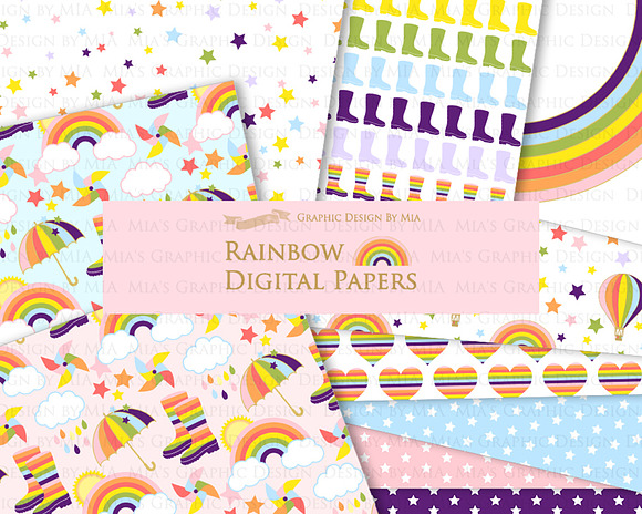 Colorful Rainbow in Illustrations - product preview 5