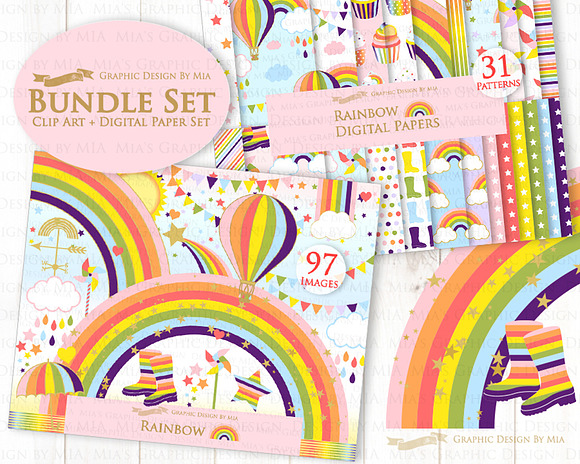 Colorful Rainbow in Illustrations - product preview 7