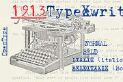 1913 Typewriter OTF (4 styles)