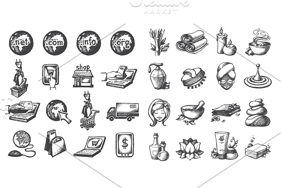 Sale! Big Sketch Set in Icons - product preview 4
