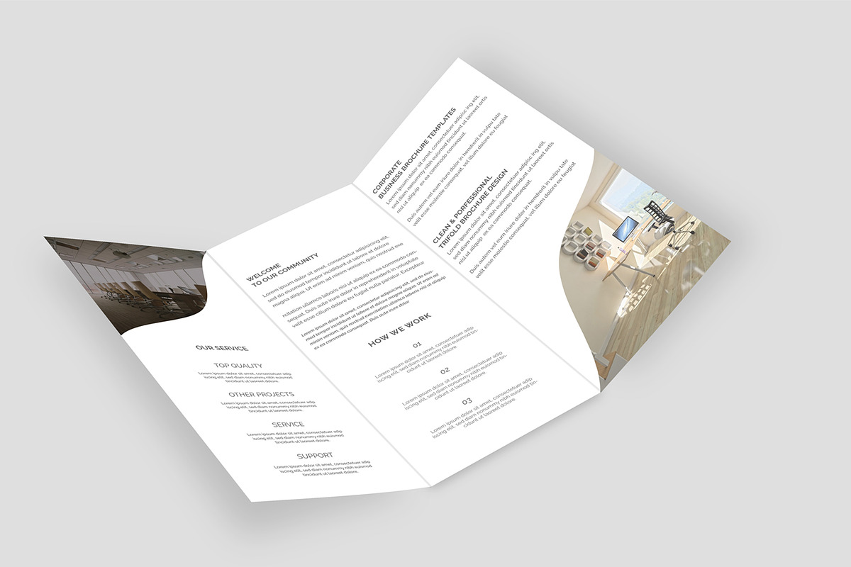 Trifold Brochure Mock-Up Pack in Print Mockups - product preview 8