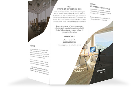 Trifold Brochure Mock-Up Pack in Print Mockups - product preview 1