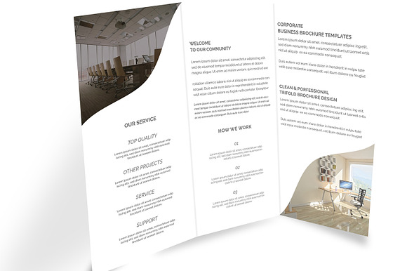 Trifold Brochure Mock-Up Pack in Print Mockups - product preview 2