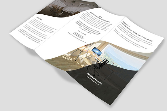 Trifold Brochure Mock-Up Pack in Print Mockups - product preview 4