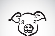 Vector of a pigs head design.