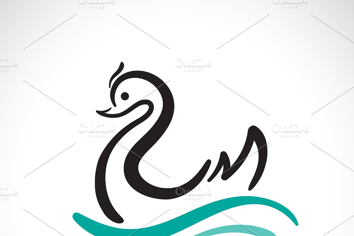 Vector of swan design. Animal. in Icons - product preview 8