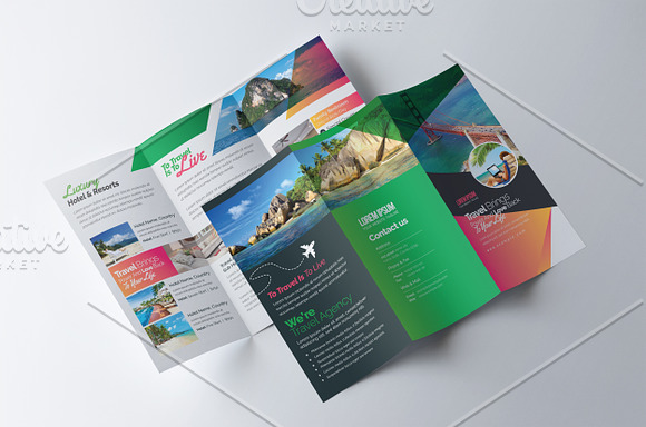 Travel Agency Tri Fold Brochure in Brochure Templates - product preview 2