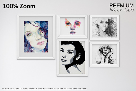 Pillows & Frames in Living Room in Product Mockups - product preview 10