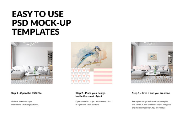 Pillows & Frames in Living Room in Product Mockups - product preview 11