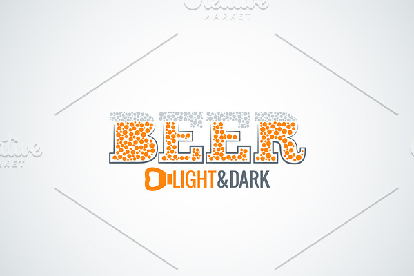 Beer glass opener design background