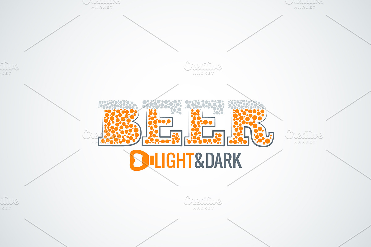 Beer glass opener design background in Objects - product preview 8