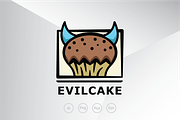 Devil Cake Logo Template
