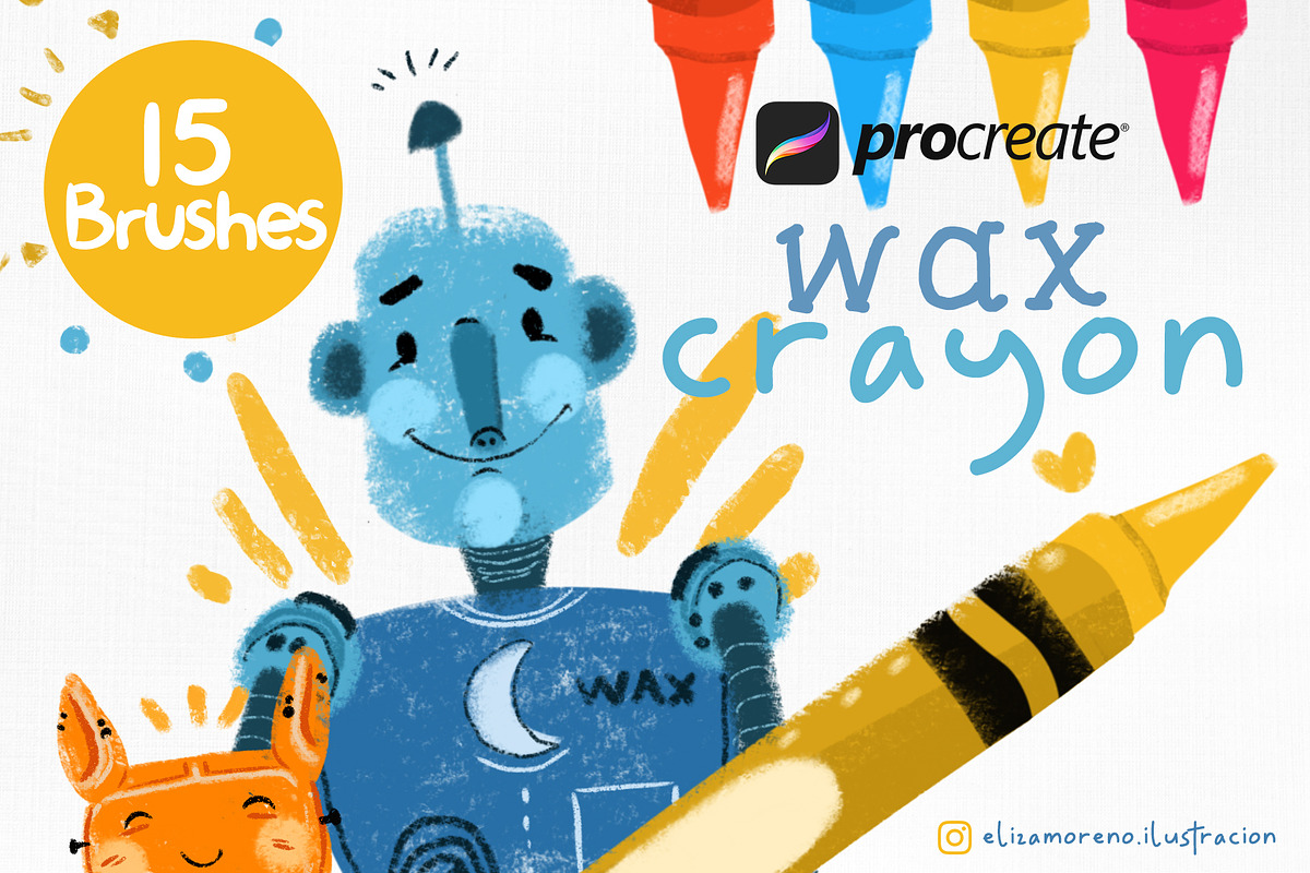 Wax Crayon brushes for Procreate in Add-Ons - product preview 8