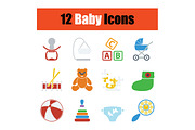 Set of baby icons