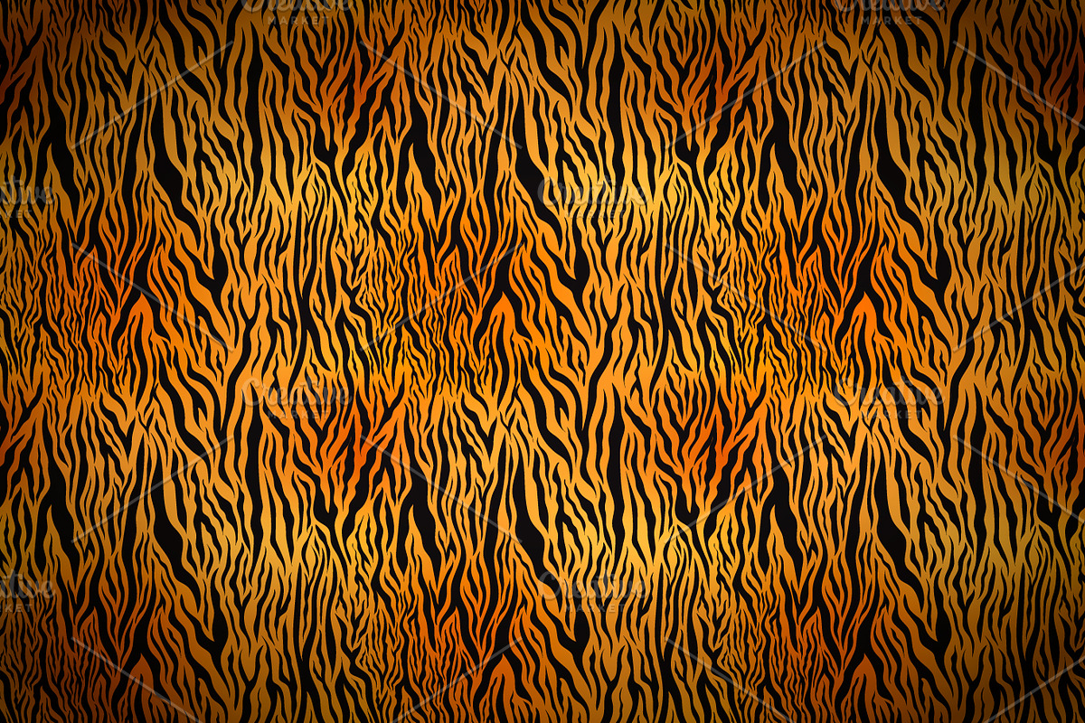 Bright orange tiger skin in Textures - product preview 8