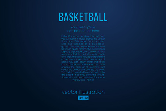 Silhouettes of a basketball ball in Illustrations - product preview 1