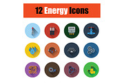 Energy icon set