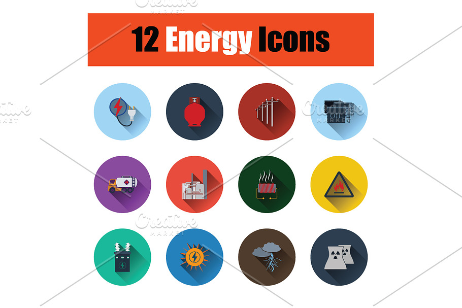 Energy icon set in Icons - product preview 8