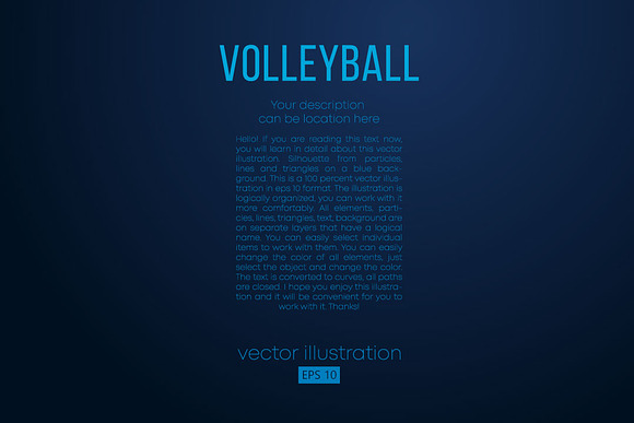 Silhouettes of a volleyball ball in Illustrations - product preview 2
