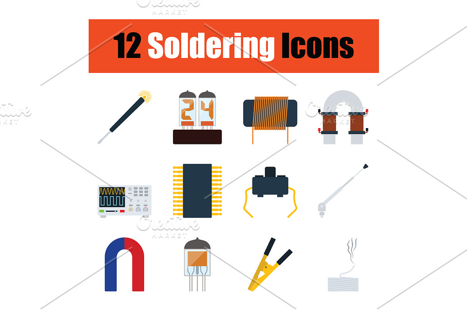 Set of soldering  icons in Icons - product preview 8