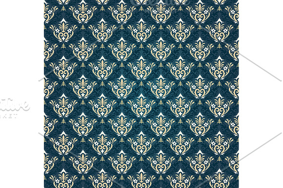 5 Seamless Damask Patterns in Patterns - product preview 1