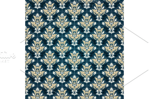 5 Seamless Damask Patterns in Patterns - product preview 3