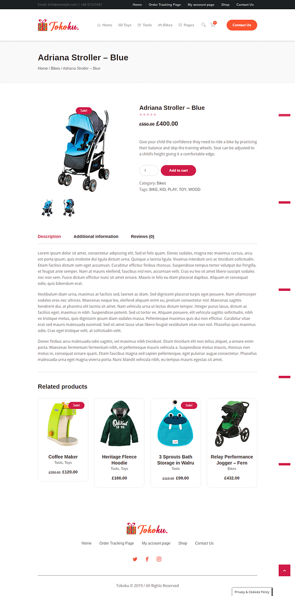 Tokoku - Kids Store WooCommerce in WordPress Commerce Themes - product preview 5