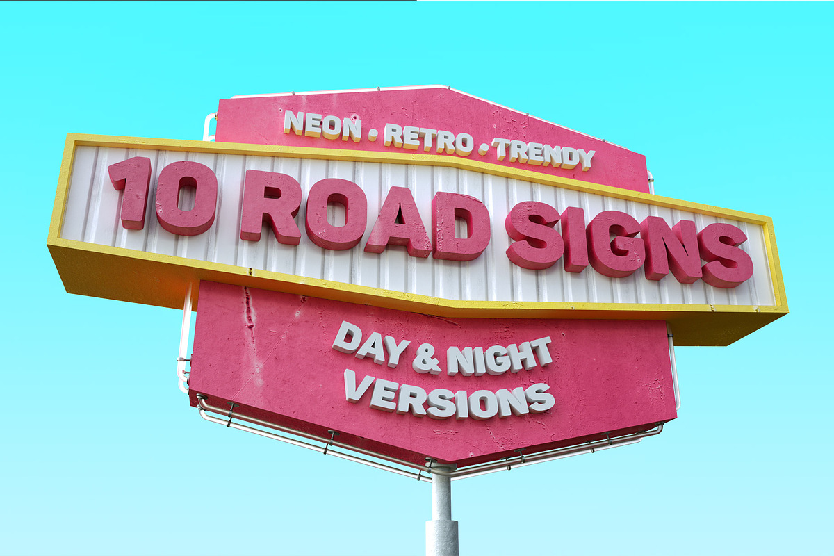 10 Road Signs in Objects - product preview 8