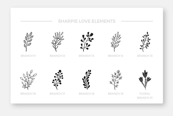 Sharpie Love Vol.1 Floral Doodles in Illustrations - product preview 2