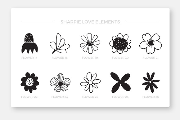 Sharpie Love Vol.1 Floral Doodles in Illustrations - product preview 6