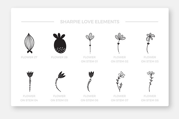 Sharpie Love Vol.1 Floral Doodles in Illustrations - product preview 7