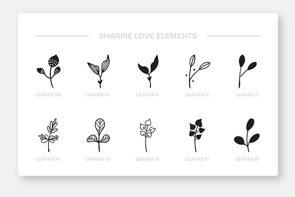 Sharpie Love Vol.1 Floral Doodles in Illustrations - product preview 10