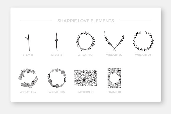 Sharpie Love Vol.1 Floral Doodles in Illustrations - product preview 12