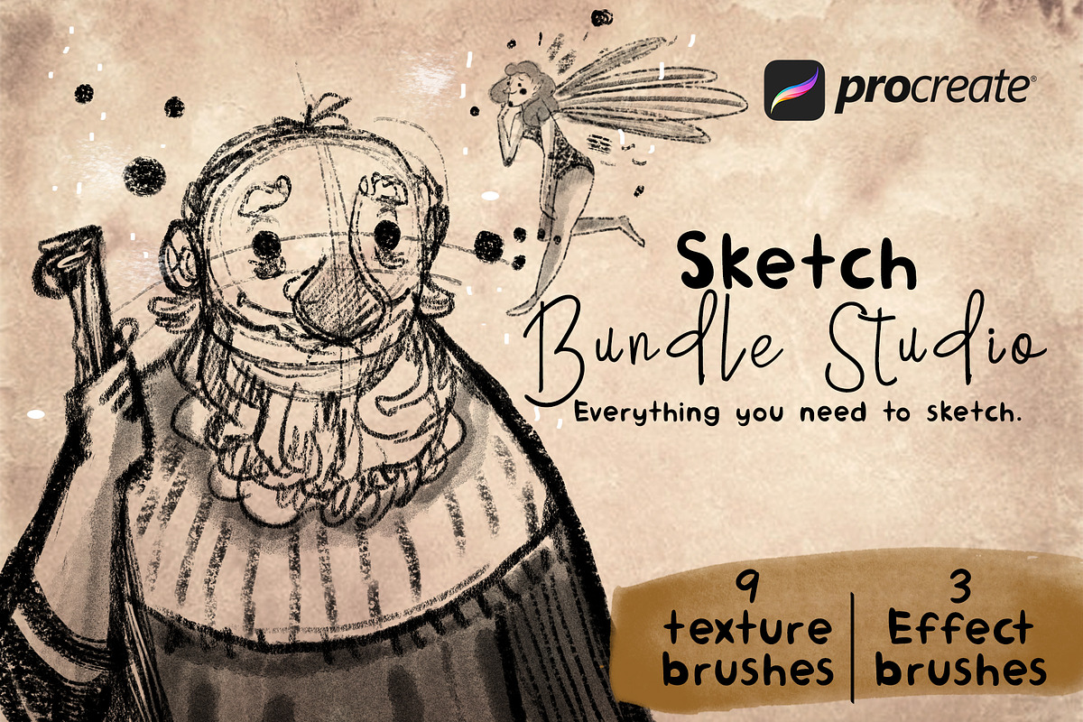 Sketch Bundle Studio for Procreate in Add-Ons - product preview 8