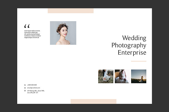 Wedding Photography Brochures in Brochure Templates - product preview 1