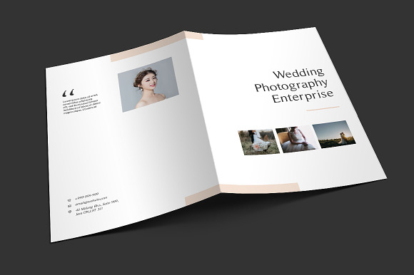 Wedding Photography Brochures in Brochure Templates - product preview 3