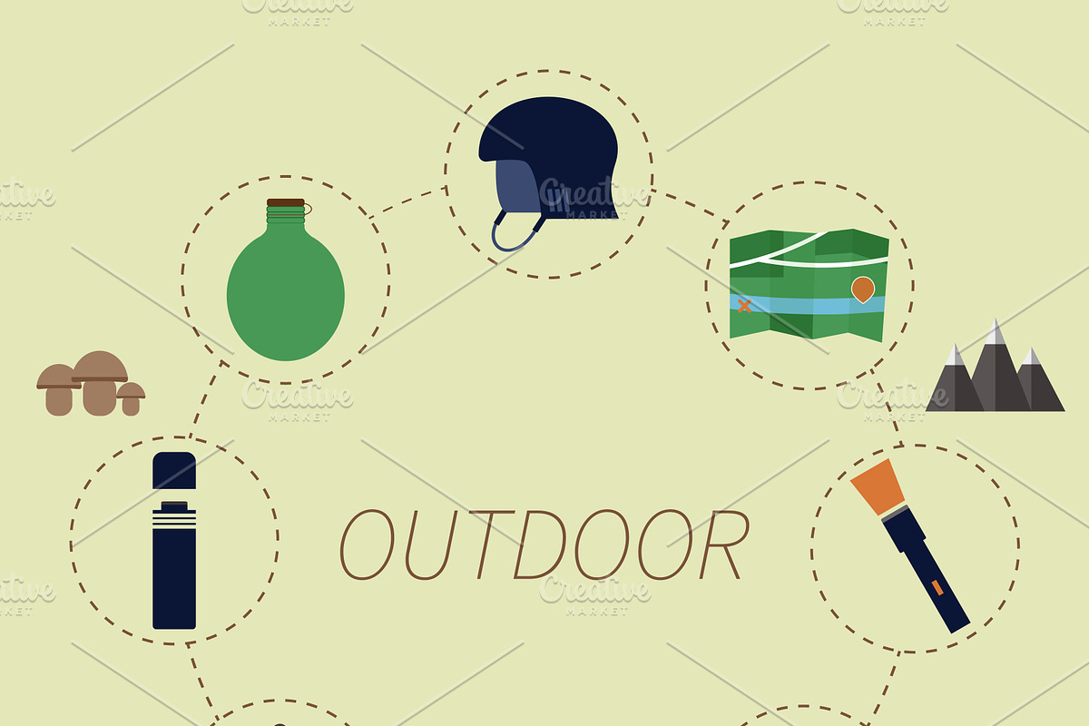 Outdoor Adventure Infographics in Illustrations - product preview 8