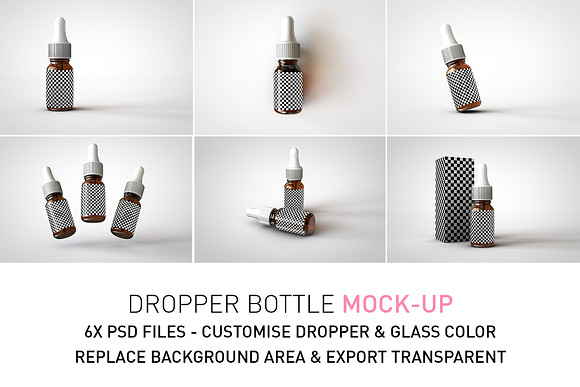 Dropper Bottle & Box Mock-Up | 10ml in Product Mockups - product preview 1