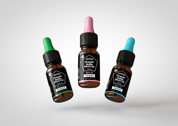 Dropper Bottle & Box Mock-Up | 10ml in Product Mockups - product preview 12
